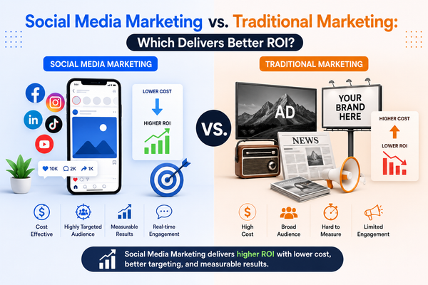 Social Media Marketing vs. Traditional Marketing: Which Delivers Better ROI?